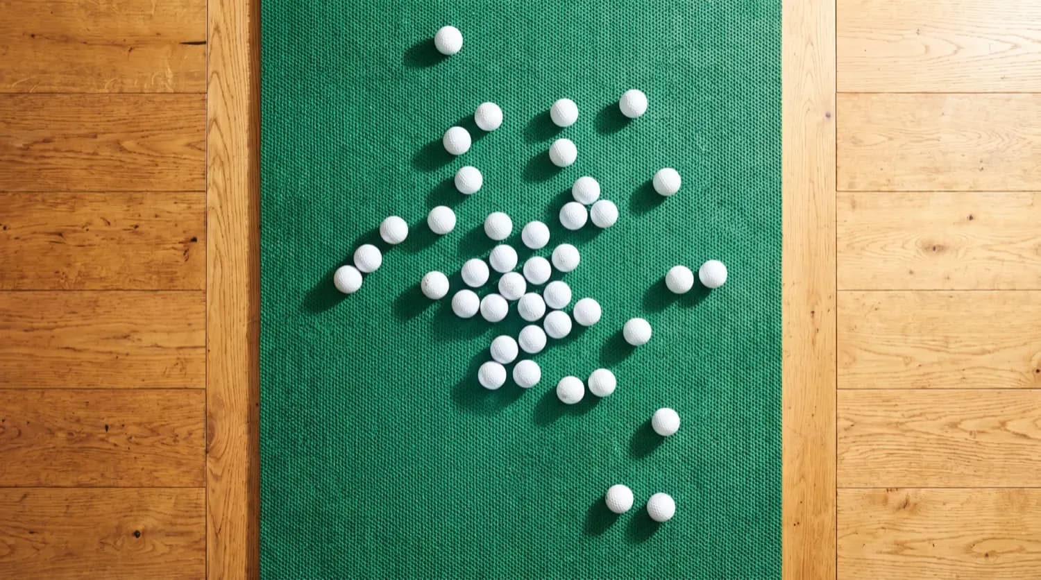 Golf club and balls